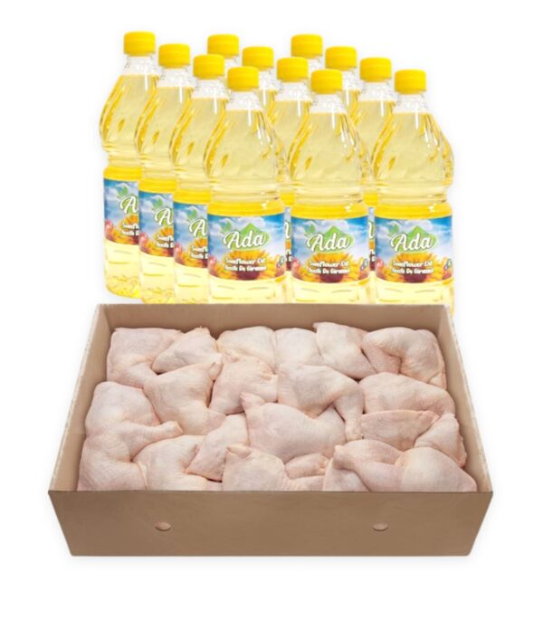 Combo caja de pollo y caja de aceite para cuba