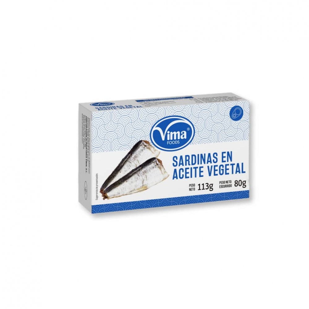 Sardina en aceite vegetal 80gr VIMA