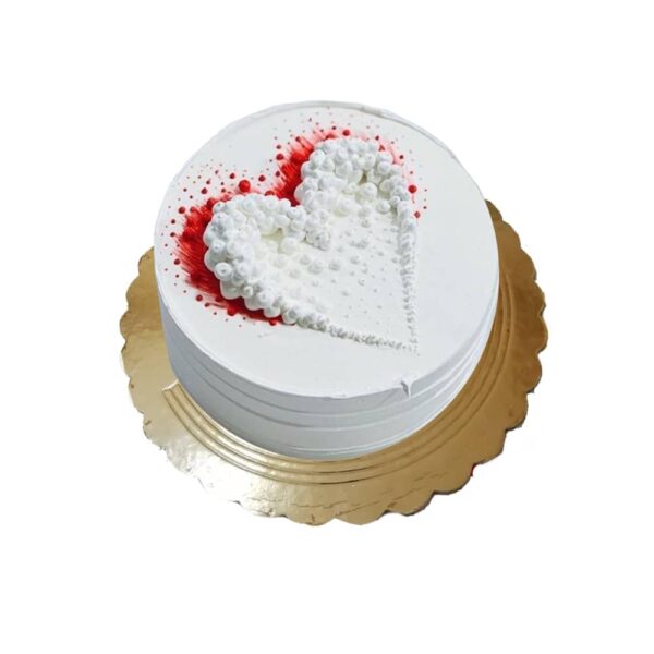 Cake pompas de corazón para enviar a Cuba