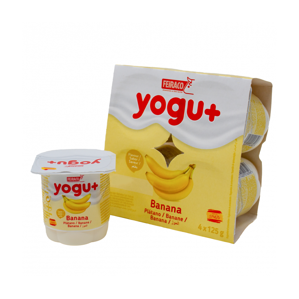 Yogurt de plátano 4 x 125 g 4 4 oz Wakaika Market