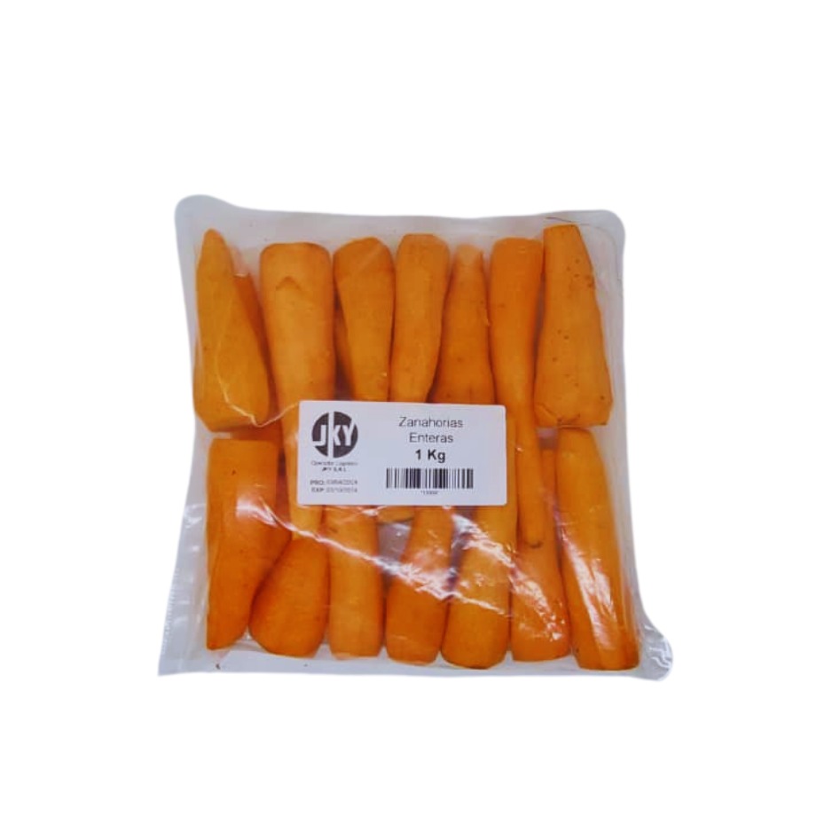 Zanahorias enteras peladas (1kg/2.2lb)