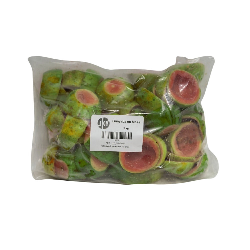 Cascos de guayaba congelados 2 kg envios cuba
