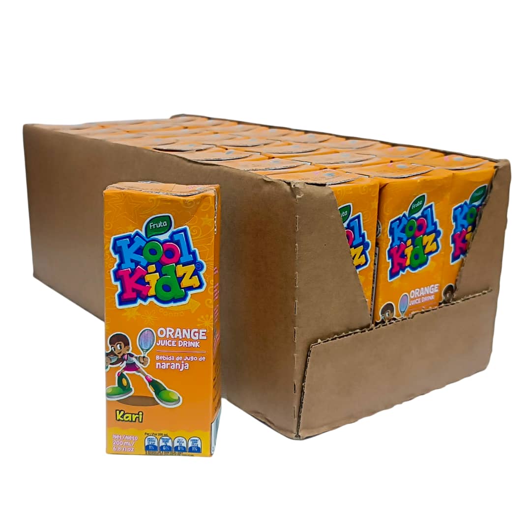 Caja de jugos de naranja Kool Kidz (24x200ml)