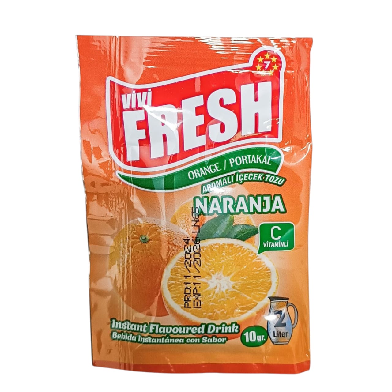 Refresco instantáneo de naranja (10g)