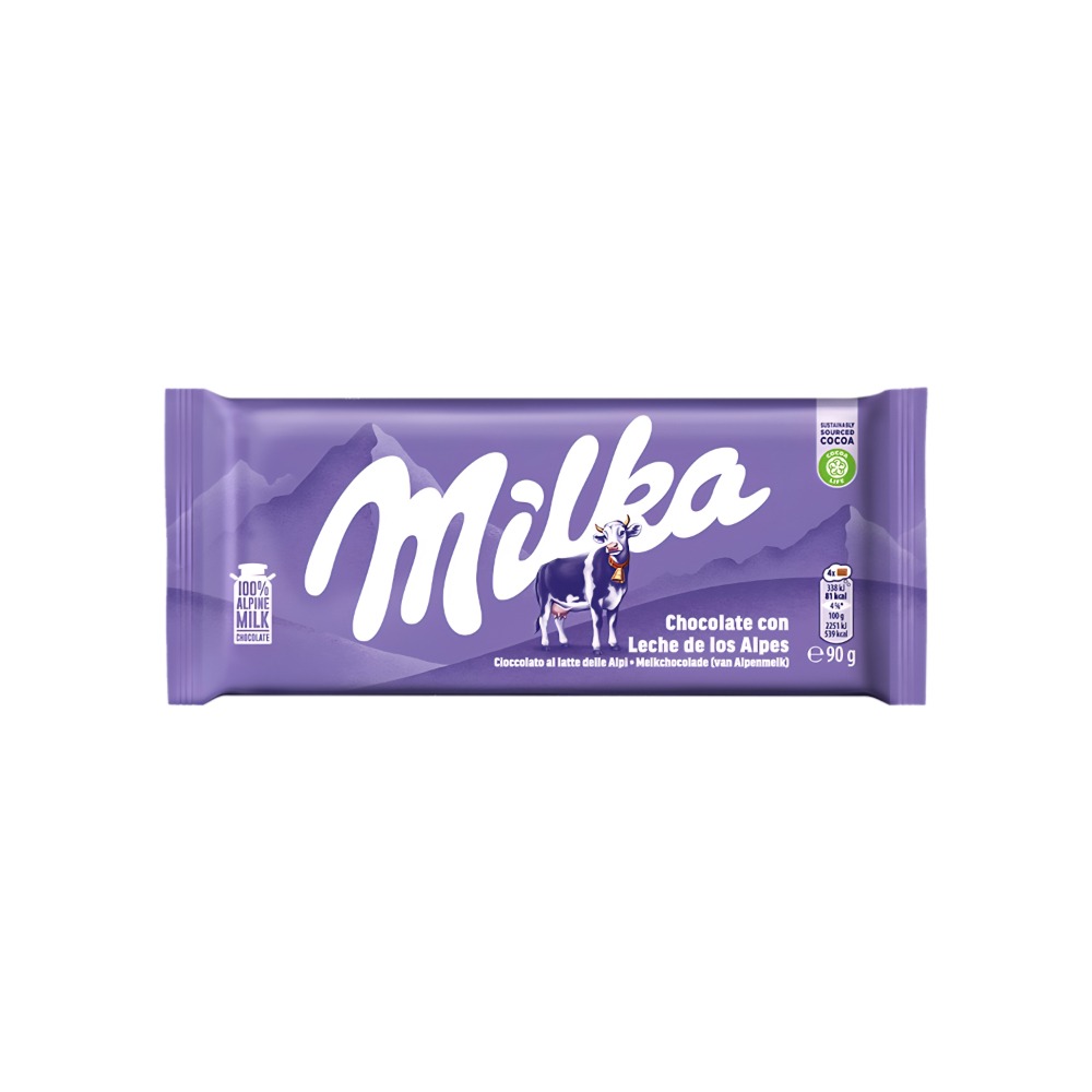 Tableta de chocolate con leche MILKA envios a cuba market place wakaika market