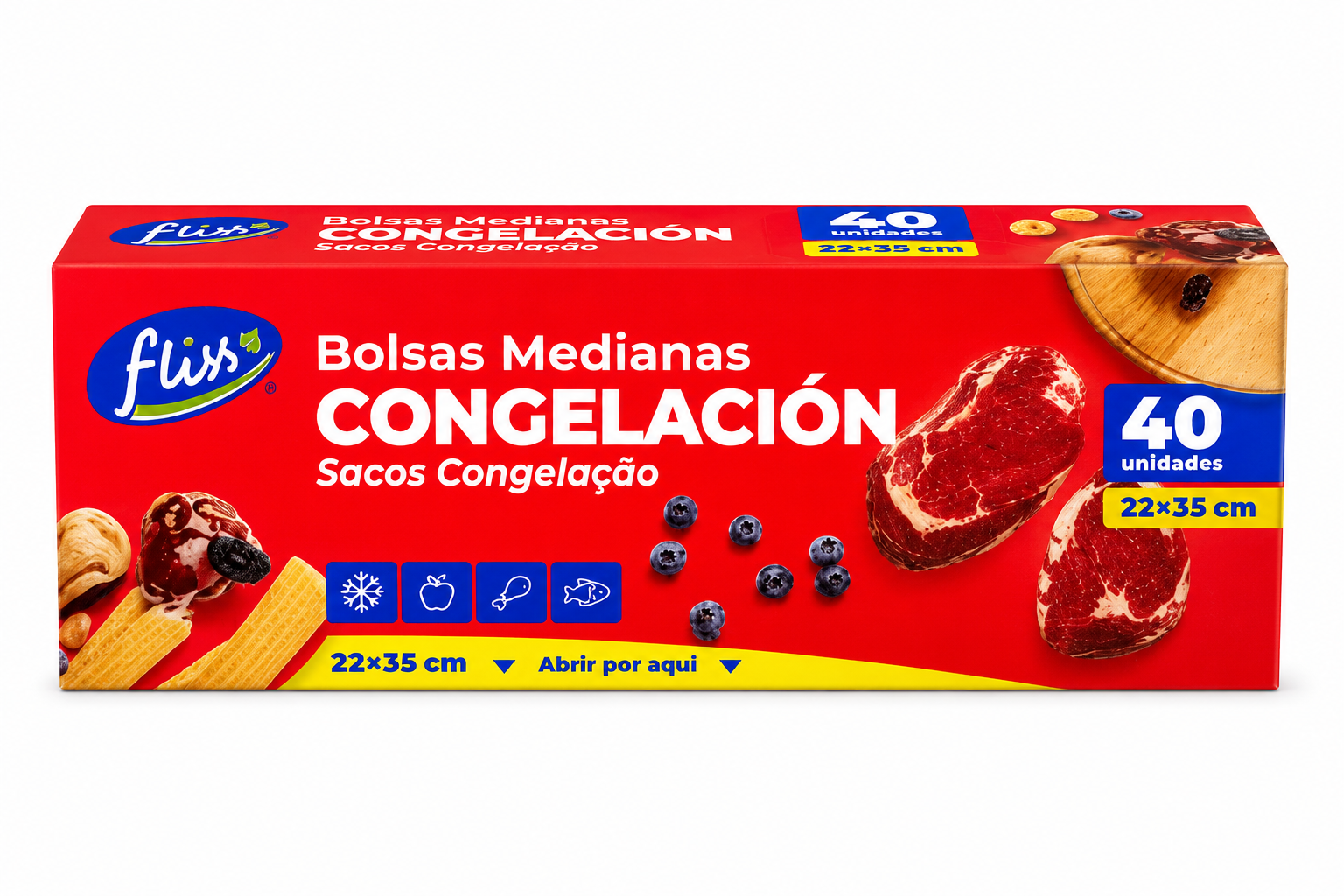 Bolsa de congelación Fliss (40u)