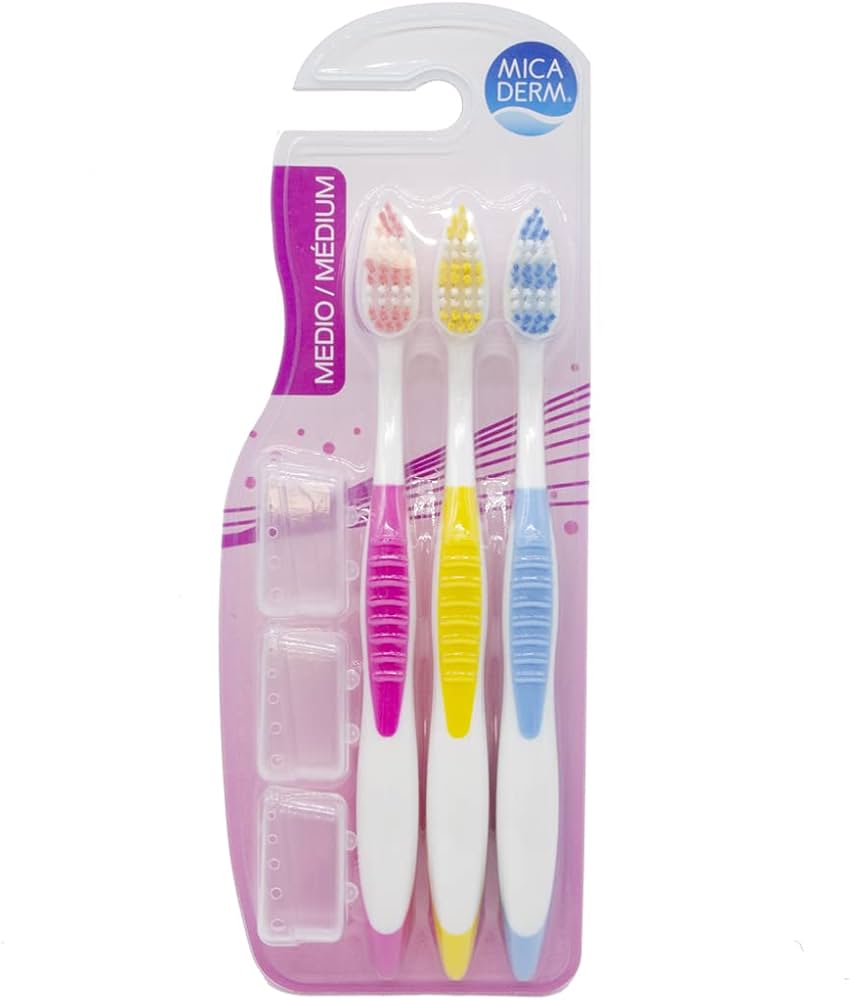 Cepillos dentales Micaderm (3 unidades)