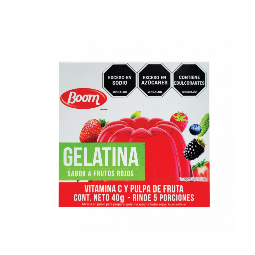 Gelatina de frutos rojos Boom (40gr/1.4oz)