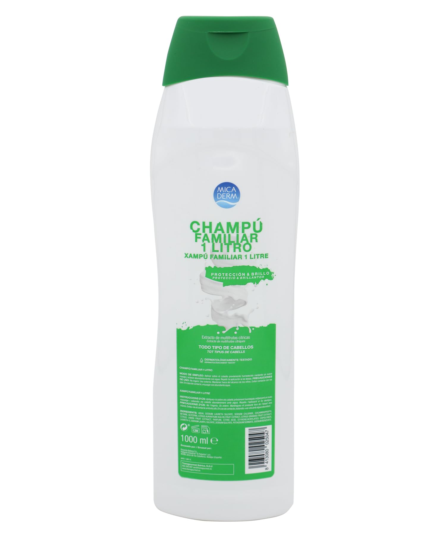 Champú familiar para todo tipo de cabello Micaderm (1000 ml)