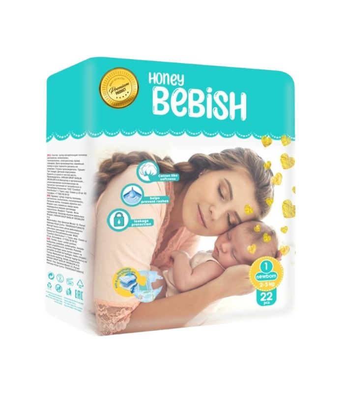 Culeros desechables bebé Honey Bebish (2-5kg)